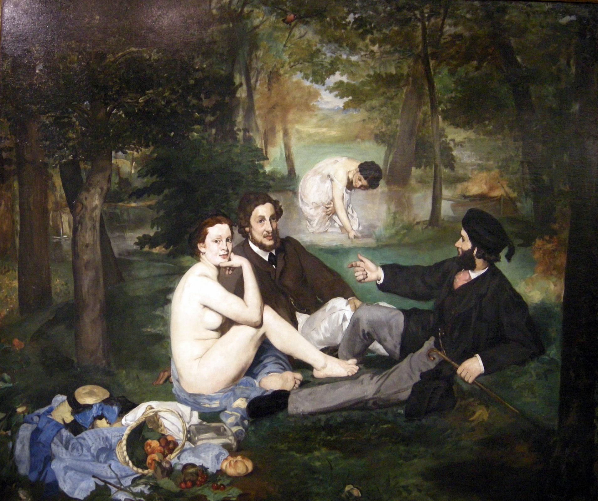 Paris Musee D'Orsay Edouard Manet 1863 Le dejeuner sur l herbe Luncheon on the Grass 